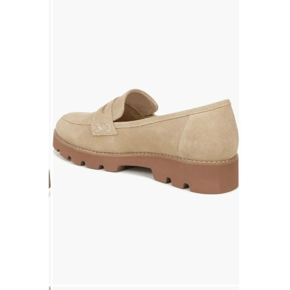 NEW VIONIC Suede Cheryl Comfort Penny Loafers Shoes Chunky School Preppy 12W